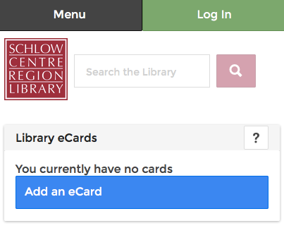 Picture of the My Library Card App
