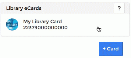 Picture of removing a library card.