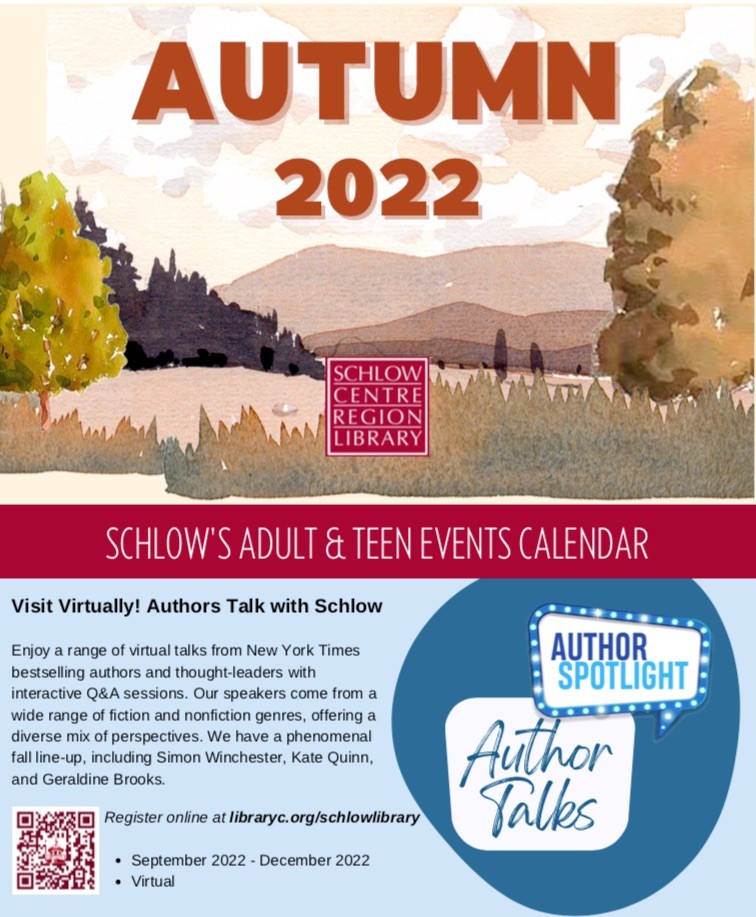 Adult and Teen Autumn 2022 Event Calendar