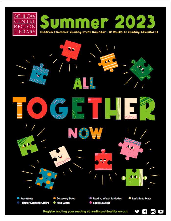 The cover of the Children's Summer Reading 2023 events calendar