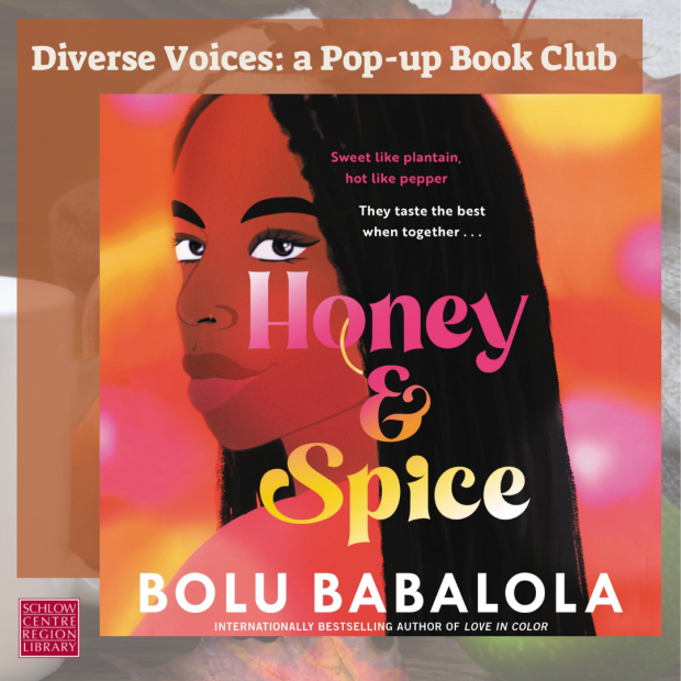 Book cover image of Honey and Spice depicting the face and shoulders of a black woman with long hair 
