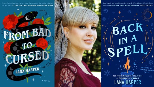 Image of author Lana Harper and two book covers