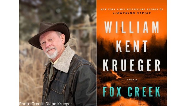 Image of William Kent Krueger and book cover