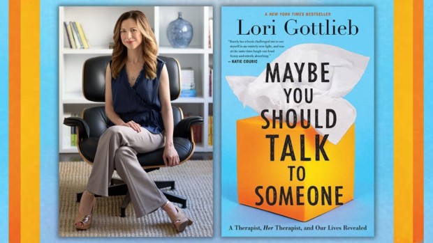 Image of author, Gottlieb and her book cover