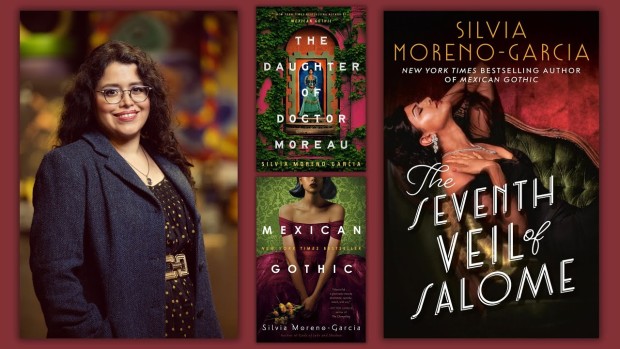 Image of author Moreno-Garcia and her books