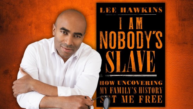 Image of author Hawkins and his book cover