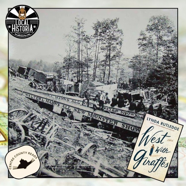 Image of 1890's circus train wreck