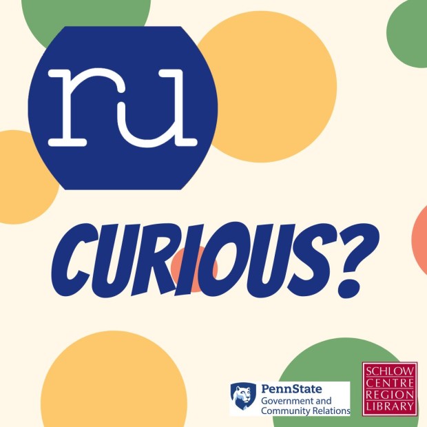 Image of polka dots with RU Curious and partner logos