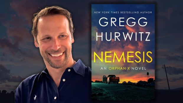 Image of author Gregg Hurwitz and his book cover