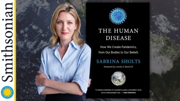 Image of author and her book