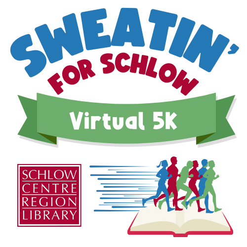 Runners racing over a book.