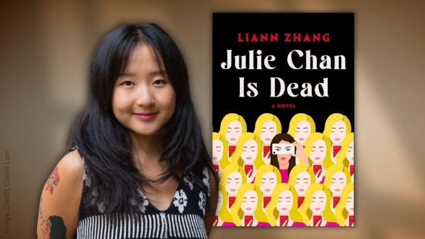 Image of author Zhang and book cover