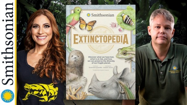 Image of book cover and presenters
