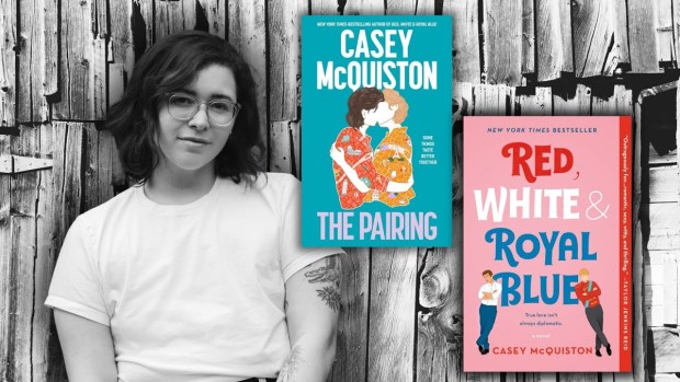Image of author and their book covers