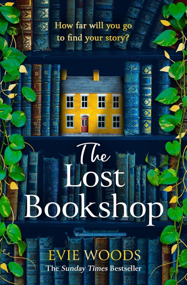 miniature bookshop on a shelf