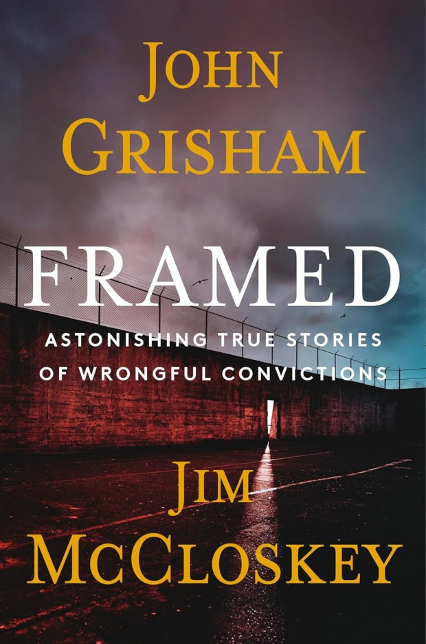 novel cover title overlaid on image of prison at night