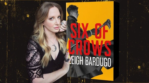 Image of author and her book cover Six of Crows