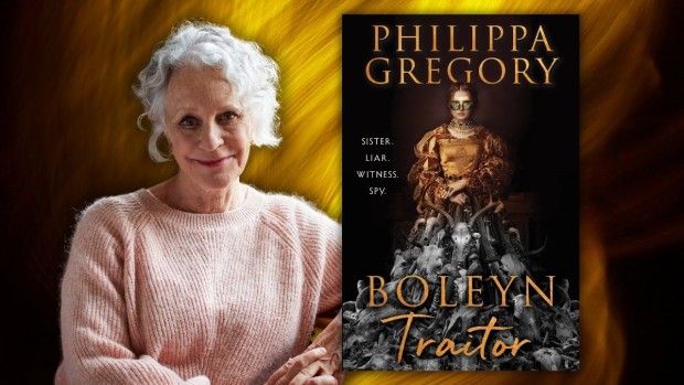 Image of author with her book cover