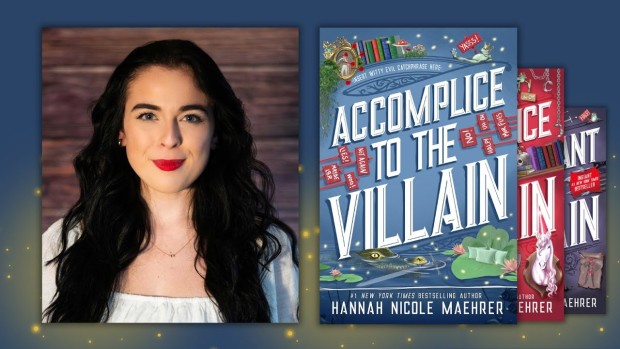 Image of author and her book