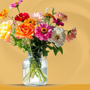 Image of flowers in mason jar