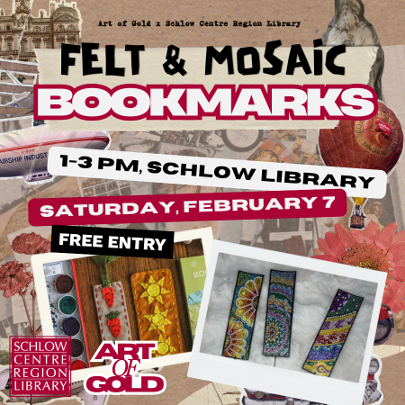 Art of Gold Felt Bookmarks