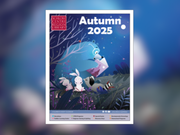 Cover with blurred background of Children's Autumn 2025 Event Calendar