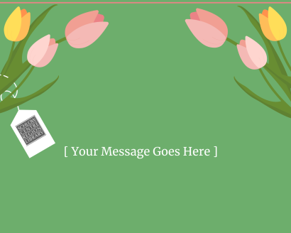 Green Spring eCard with Tulips