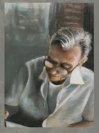 Self-portrait of artist Steven Kondra