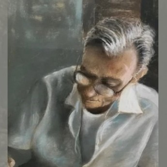 Self-portrait of artist Steven Kondra