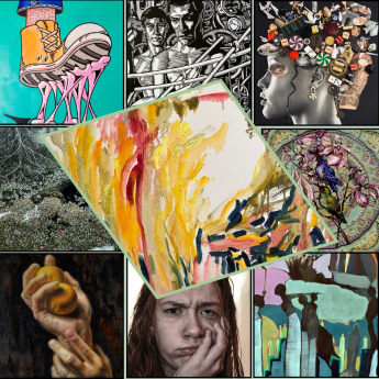 A collage of images represented in the Images 2025 Juried Exhibition