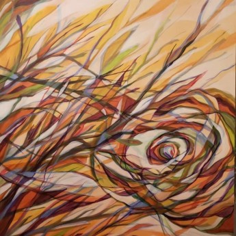 Abstract landscape by Charleen Casbourne